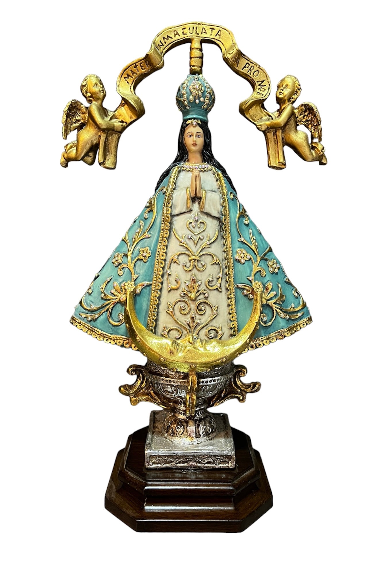 Virgen pasta alabastro eduart 45 cm 